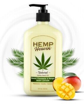 [NEW] Hemp Heaven Natural Hemp Seed Oil-Sweet Pineapple & Mango 18 oz NWOT